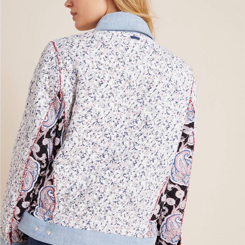 Blank Nyc Multicolor Patchwork Jean Jacket - image 4